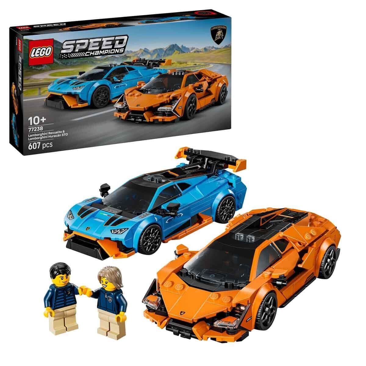 77238 Lego Speed Champ. Lamborghini Revuelto ve Huracán STO 607 parça +10 yaş