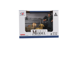 Kutulu Model Çiftçi, Oturan Kuzu,Tavşan, Kaz