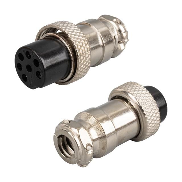 7 Pin Metal Dişi Konnektör Mayk  Fiş (M16 - 16Mm)