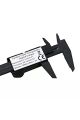 150 Mm Dijital Kumpas Elektronik Fiber Karbon Kaplı Plastik - Kumpas