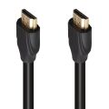 Fully G-507K Plastik Düz Siyah 25 Metre Gold Poşetli Hdmi Kablo