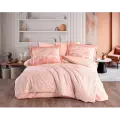 Hobby Çift Kişilik Poplin Nevresim Velura Terracota