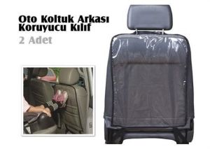 Araç içi Oto Koltuk Arkası Koruyucu Set Kılıf Ayak İzi Koruma Kılıfı