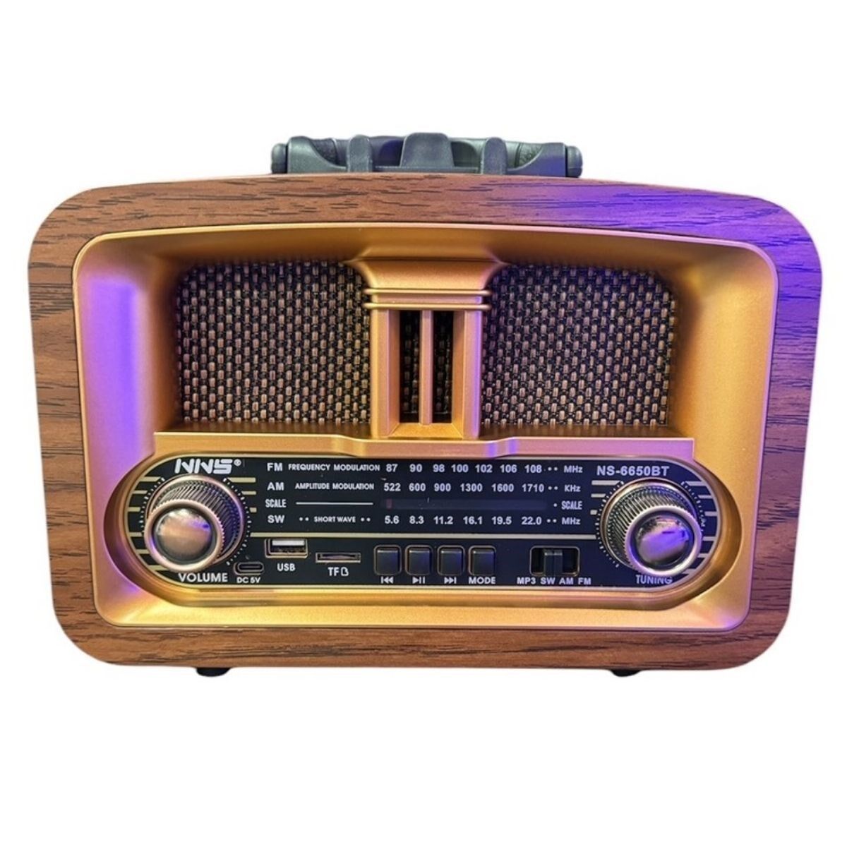 Taşınabilir Klasik AM/FM/SW  Retro Ev Radyo USB ile Şarj Olabilen Retro Radyo