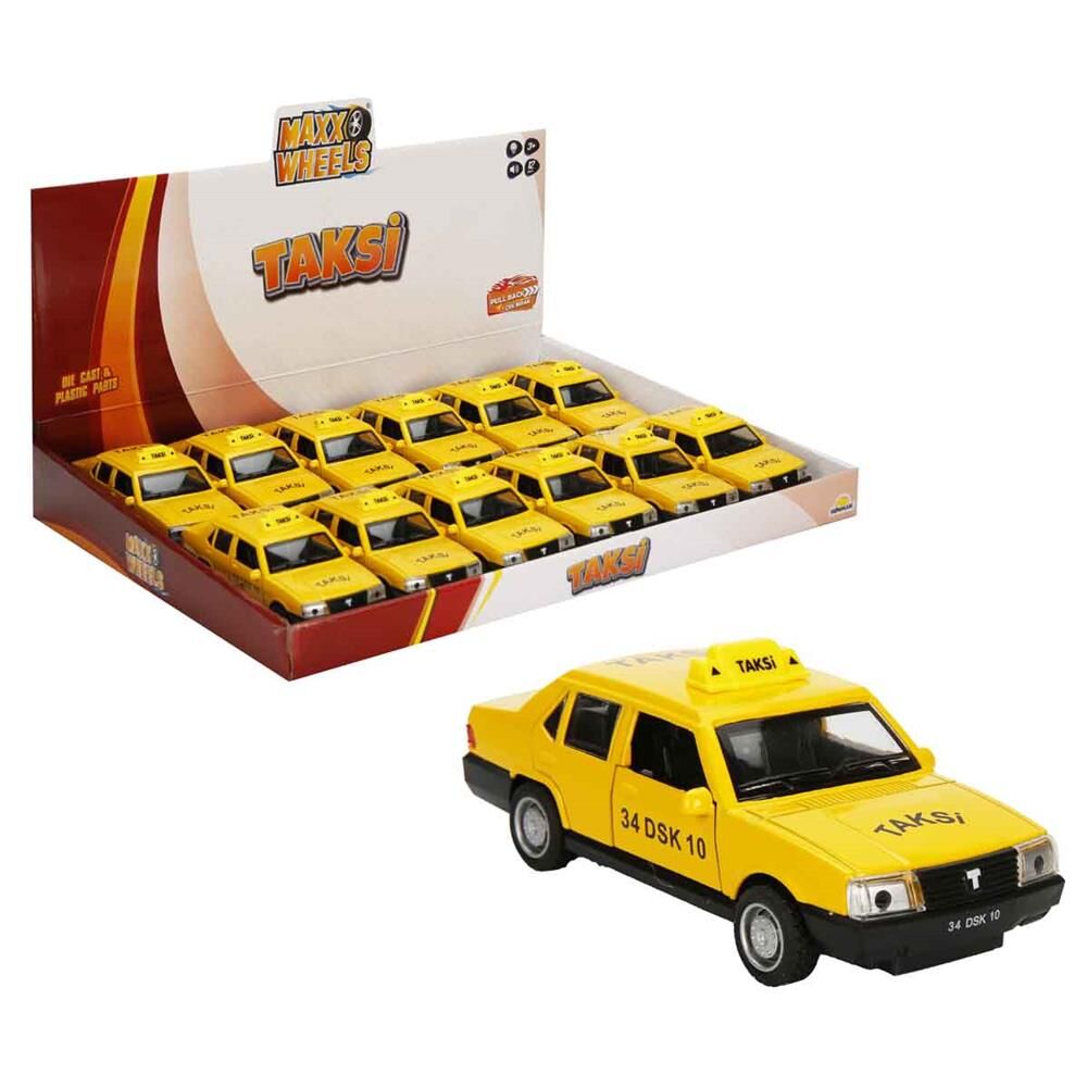 MXX AÇIK 1/32 ARABA TAKSİ 13CM SES/IŞIK - 1 Adet Fiyatıdır