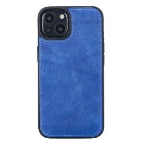 Apple iPhone 13 Pro Max Uyumlu Deri Cüzdanlı Kılıf Okyanus Mavi