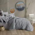 Hobby Tek Kişilik Poplin Nevresim Takımı Tully Gri