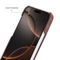 Apple iPhone 17 için, Hakiki Deri, El Yapımı Kılıf, Magsafe ile uyumlu, İç Yüzeyi Kadife,Antik Kahve