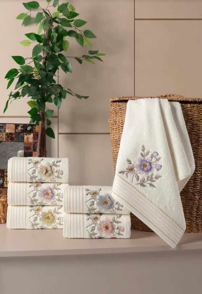 Hobby Liva  Style 2 6lı Havlu 50x90 Asorti