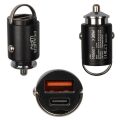 Powerway MiniKit 30W Super PD & QC 4.0 Çift Çıkışlı Hızlı Ultra Kompakt Metal Araç Şarj Cihazı