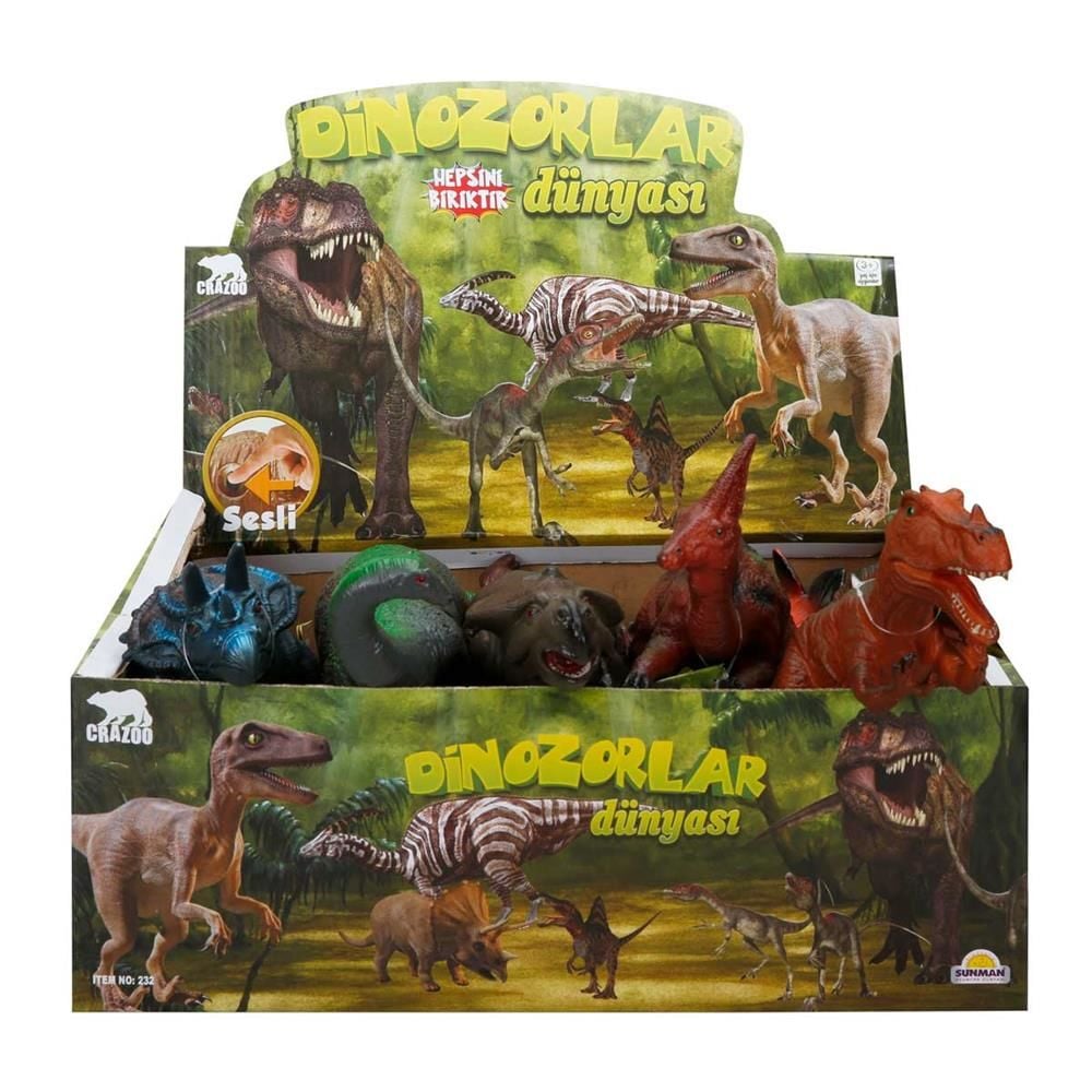 S00000724 DİNOZORLAR DÜNYASI FOAM SESLİ - 1 Adet Stokta Olan Gönderilir