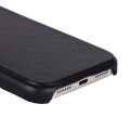 Apple iPhone 17 Pro Max için, Hakiki Deri, El Yapımı Kılıf, Magsafe ile uyumlu, İç Yüzeyi Kadife, Kömür Siyah