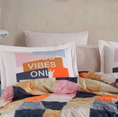 Hobby Çift Kişilik Poplin Nevresim Bermuda Oranj