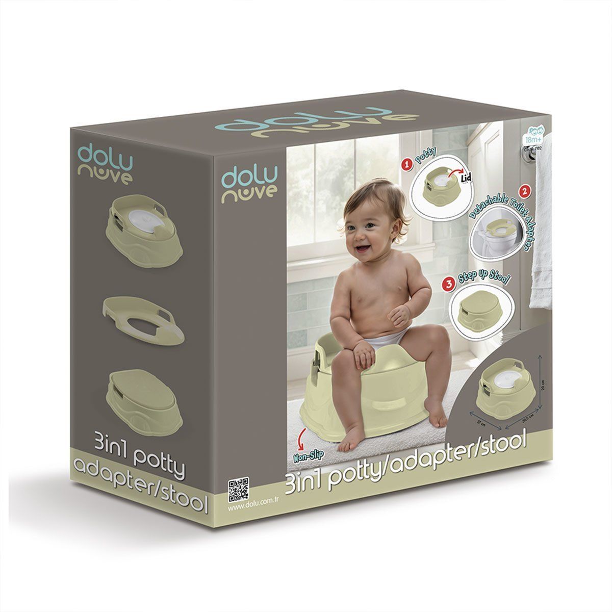 7183 Lazımlık Adaptör Basamak Eco Green -Dolu Oyuncak