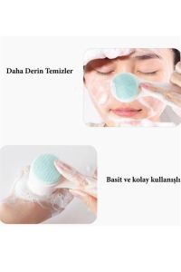 2li Set Çift Taraflı Cilt Temizleme Fırçası ve Yeşim Taşı Çift Taraflı Cilt Masaj Aleti