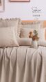 Şaheser Home Collection Yatak Örtüsü Çift Kişilik Cassie Bej