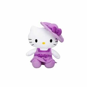 Hello Kitty Şapkalı Peluş Oyuncak 36 cm - 1  Adet Stokta Olan Gönderilir