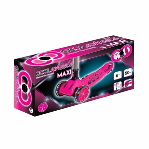 Cool Wheels 3 Tekerlekli Işıklı Maxi Scooter Pembe