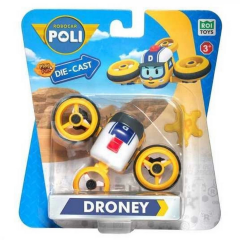 Robocar Poli Metal Araç Karakter Figür Droney POLI/MRT-0612