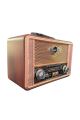 Retro, Nostaljik, Ahşap Tasarım Bluetooth Hoparlörlü, Şarjlı, Taşınabilir Otantik Tasarımlı FM/AM Destekli Radyo NS8098