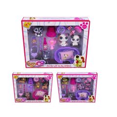 CL2105 5 Li Köpek Miniş Oyuncak Evcilik Seti - 1 Adet Stokta Olan Gönderilir