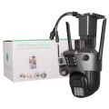 Plato PL-39050 Dual Smart Çift Kameralı Gece Görüşlü 3MP+3MP Speed Dome Wi-Fi Güvenlik Kamerası iCSee