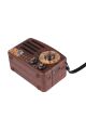 Küçük Boy Retro, Nostaljik, Ahşap Tasarım Bluetooth Hoparlörlü, Şarjlı, Taşınabilir Büyük Döndürülebilen Düğmeli FM/AM Destekli Radyo NS3380