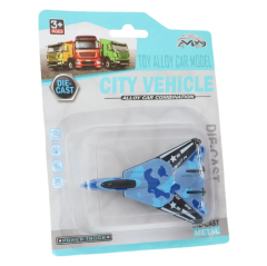 Die Cast Metal F-14 Benzeri Savaş Uçağı Mavi Kamuflaj