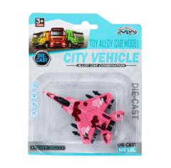 Die Cast Metal F-15 Benzeri Savaş Uçağı Pembe Kamuflaj