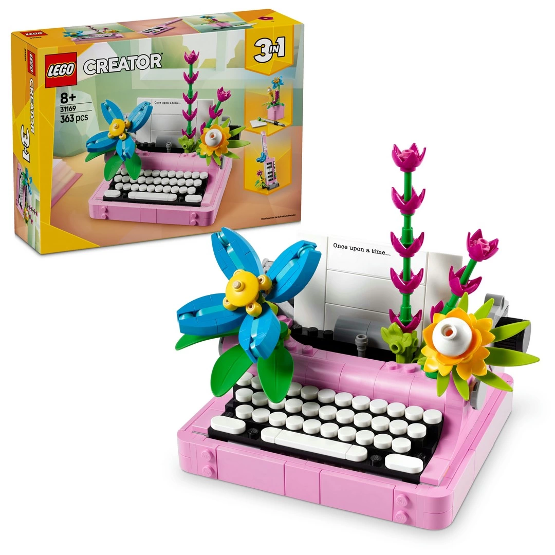 LEGO Creator Çiçekli 3'ü 1 Arada Çiçekli Daktilo Oyun Seti 31169