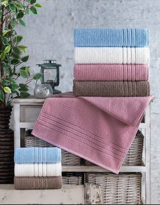 Altınbaşak Jakarlı 4lü 90x150 Banyo Havlusu Carry